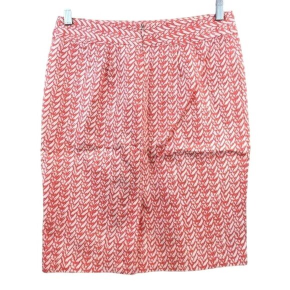 Cynthia Rowley Size 4 Pencil Skirt Abstract Geometric Career Knee Length - Picture 3 of 7